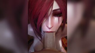 League's Deadly Midlaner Mage Katarina Face Fucked