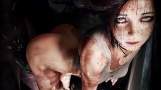 Monster Carrying Lara & Pounding Her Roughly