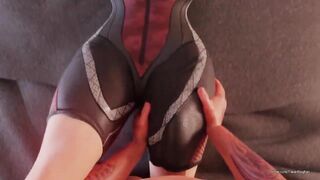 Gorgeous Animated Big Tits Girl Face & Ass Fucked