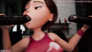 Helen Parr's Hot Workout Turns Into a BBC Fuck Session