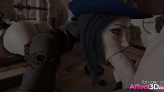 3D Babe Fucked in a Steampunk Fantasy Animation