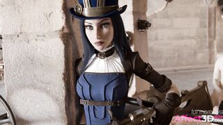 3D Babe Fucked in a Steampunk Fantasy Animation