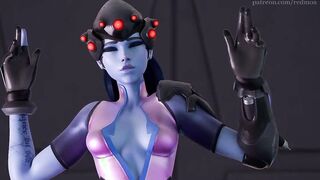 Widowmaker Plugsuit Grind (Busty Ass Cumshot)