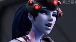 Widowmaker Plugsuit Grind (Busty Ass Cumshot)