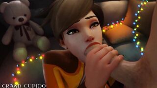 Tracer Gently Sucking on Christmas