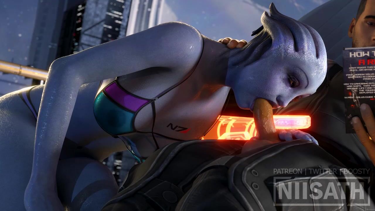 Liara Deepthroat Blowjob - Liara TÂ´Soni x MaleShep - CommanderÂ´s Preptime (720p)